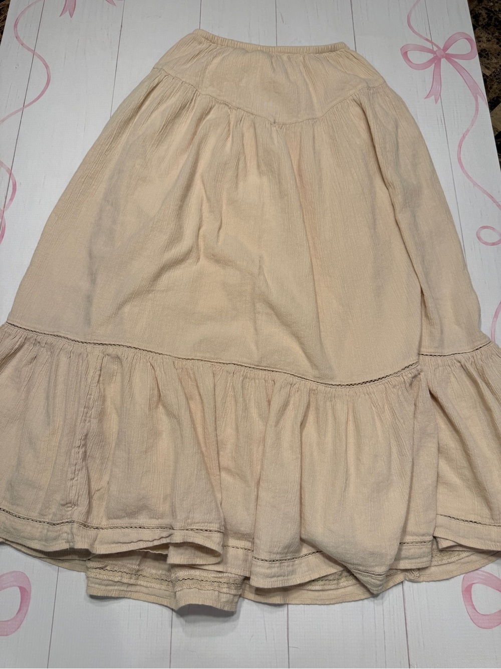 Aerie "Ready to Ruffle" Tiered Midaxi Skirt Size XS